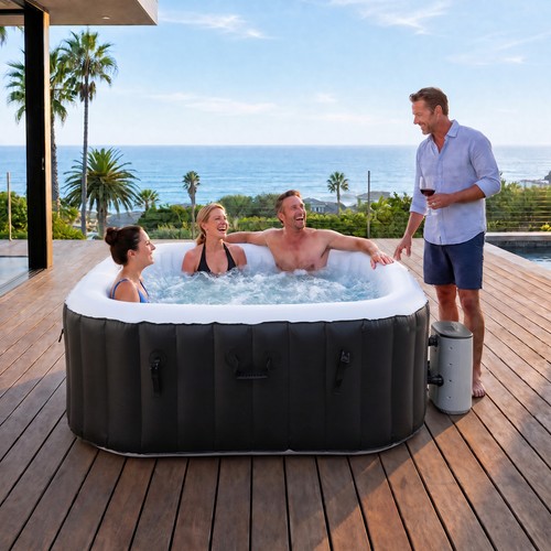 Person inflatable hot tub - 4,