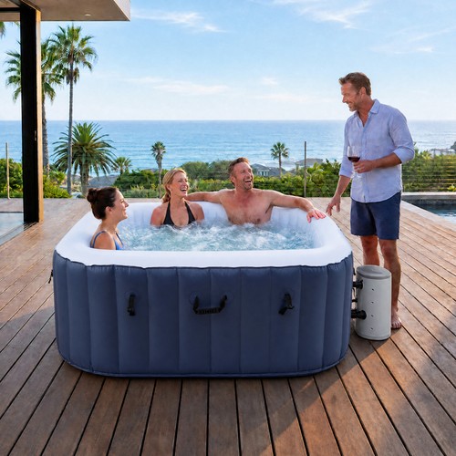 Person inflatable hot tub - 4,