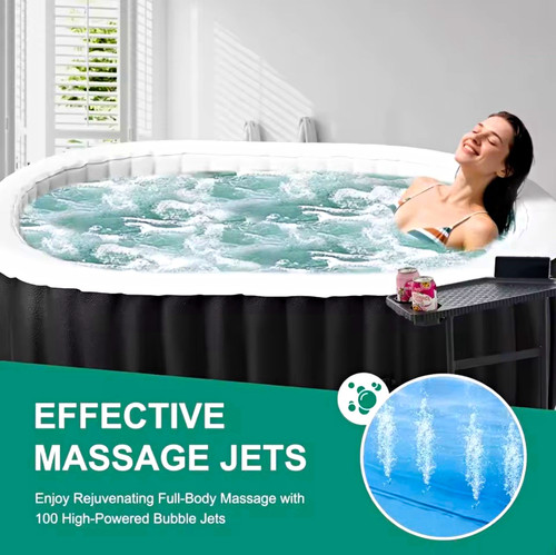 Inflatable oval hot tub - inflatable,