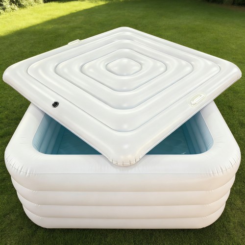 White square inflatable hot - white,