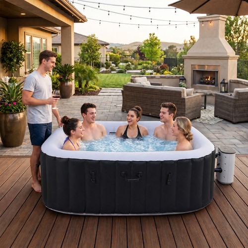 Used person inflatable spa - inflatable,